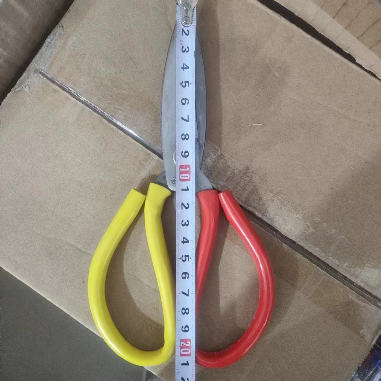 (2개) 가정용 20CM-24CM 빨간 가위 도매 스테인레스 스틸 아크 가위 뾰족한 재단사 가위 가죽 가위