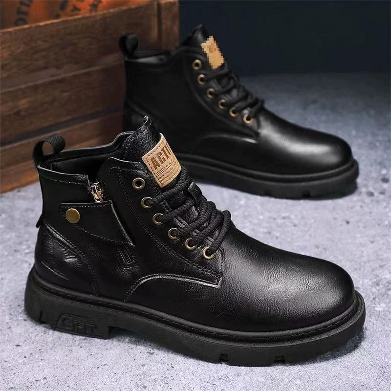 Martens 985 высокие ботинки, английский стиль, натуральная кожа, осень 2023, для досуга