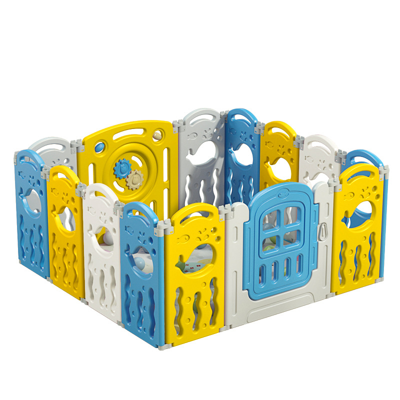 Jugues infantiles valla valla de protección para bebés valla plegable doméstica para bebés esterilla de rastreo interior para pisos pequeños a prueba de caídas