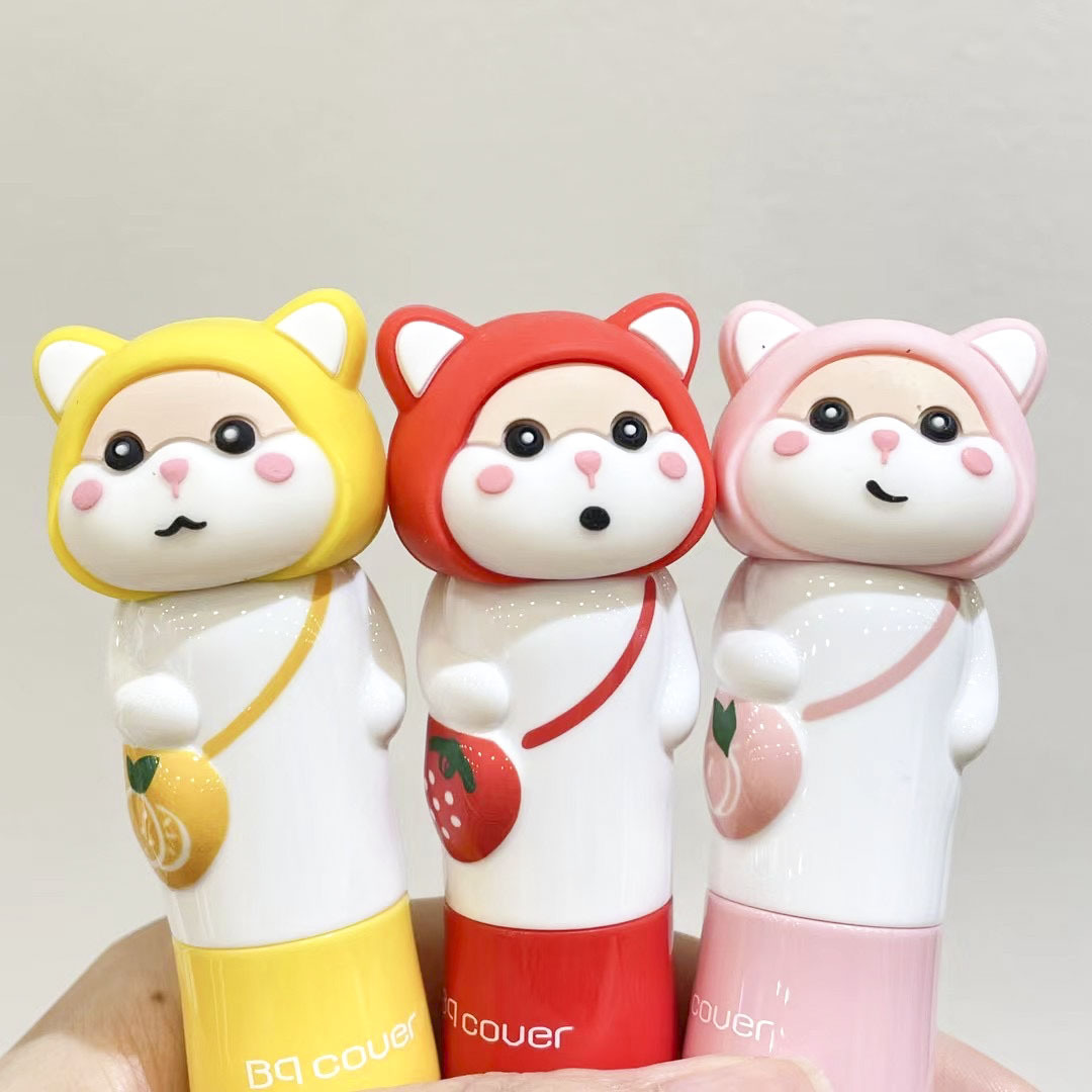 Peiqiao Cover Kidsren's Cute Moisturizing, Moisturizing and Anti-Drying Kidsren's Fruit-Flavored Lip Balm 7022