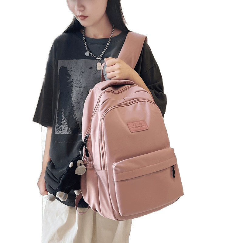 Backpack, shoulder bag, capacious high quality travel bag, for secondary school, for students
