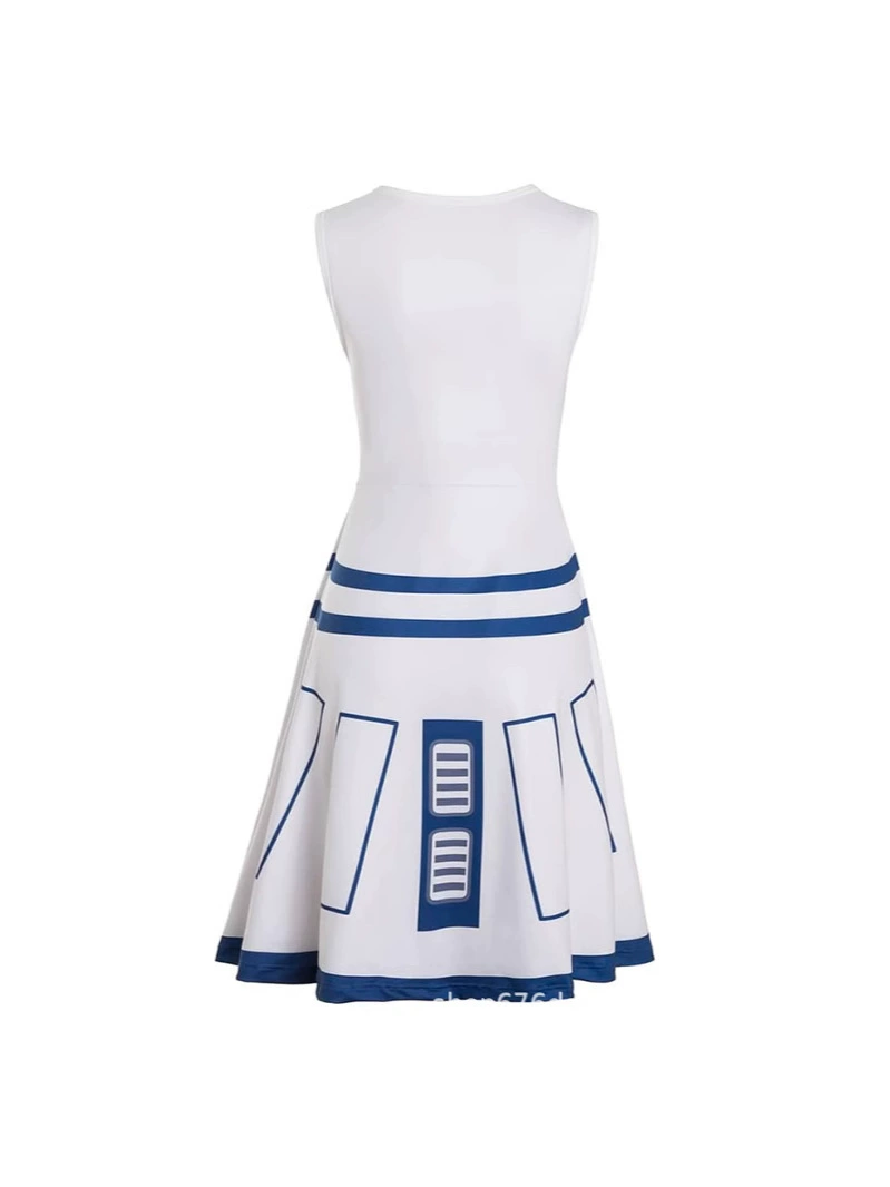 Костюм R2-D2 в стиле Звездных Войн, антропоморфный косплей женский, комбинезон для Хэллоуина и сценических выступлений