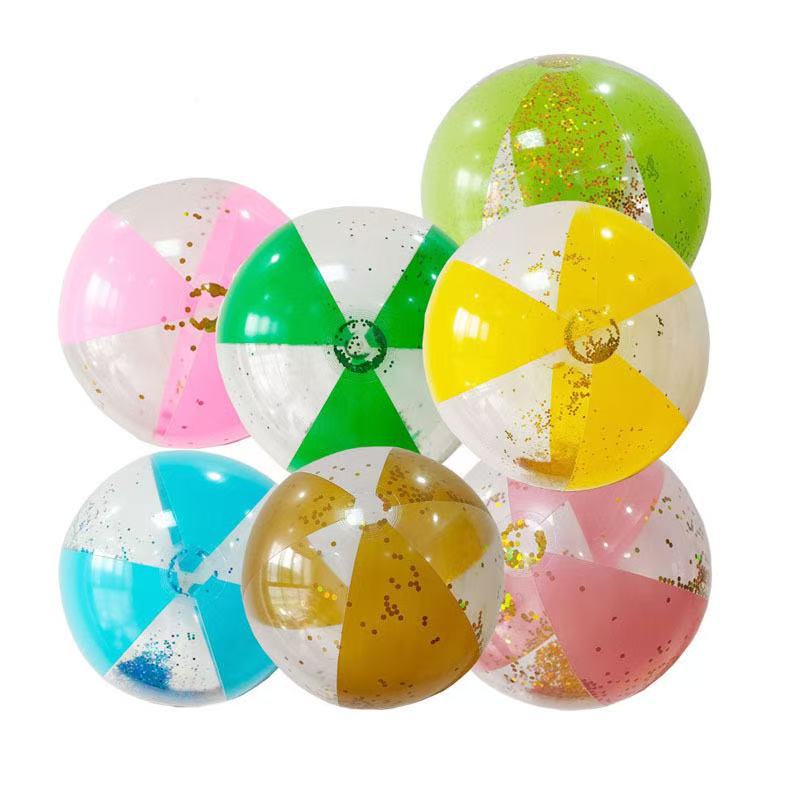 Ventas de la fábrica inflable flash Bola de lentejuelas inflable pelota de playa piscina fiesta juguetes colorido Bola de lentejuelas