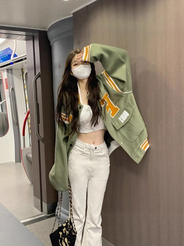 外套夹克刺绣设计感港风韩版百搭秋季小众宽松卫衣美式棒球服女|undefined