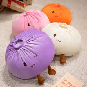 Creative Soft Bun-Shaped Plush Toy Pillow, Large Bun Doll, Home Lazy Pillow Cushion