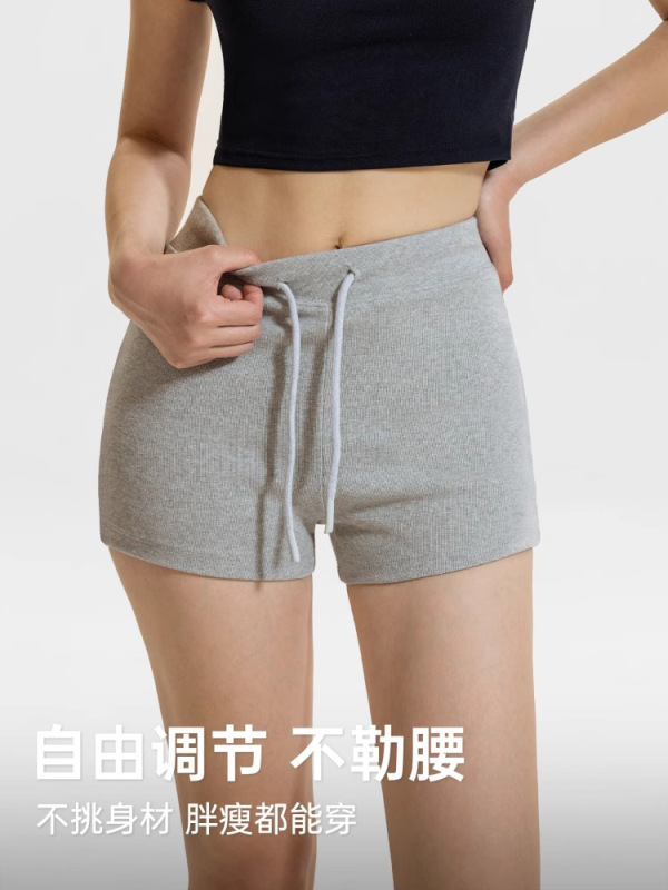 大码弹力运动短裤女夏季高腰修身透气户外跑步骑行速干健身瑜伽裤|undefined