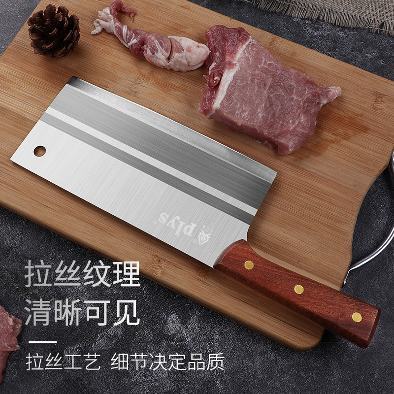 Cuchillo de cocina de acero inoxidable doméstico cuchillo de cocina ultrarrápido afilado sin cortar cortar Yangjiang cuchillo de cocina esmerilado puede