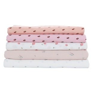Knitted cotton pull frame fabric modal feel printed fabric elastic knitted fabric home wear pajamas fabric