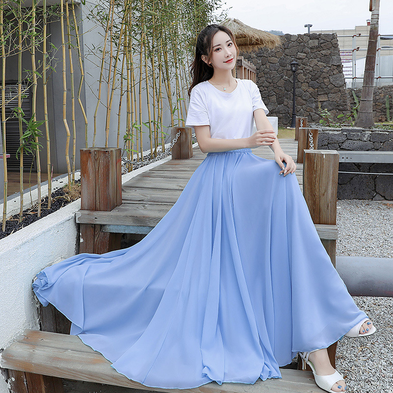 Ice blue double layer