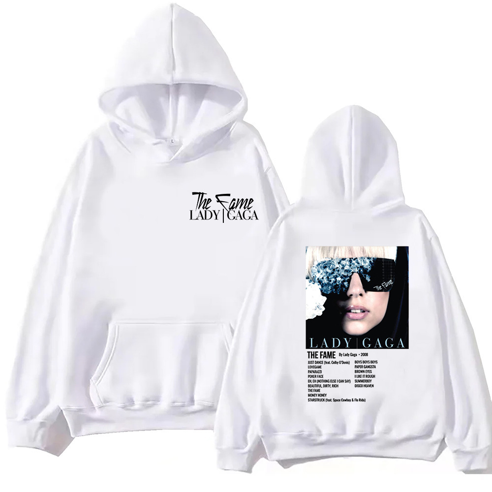 The Fame Lady Gaga Hoodie Harajuku Hip Hop Pullover Tops Swe