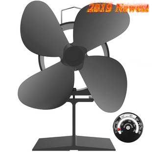 Factory Wholesale Cross-Border Thermal Energy Powered Fireplace Fan Fireplace Firewood Kerosene Stove Thermal Energy Generation Thermal Energy Driven Support