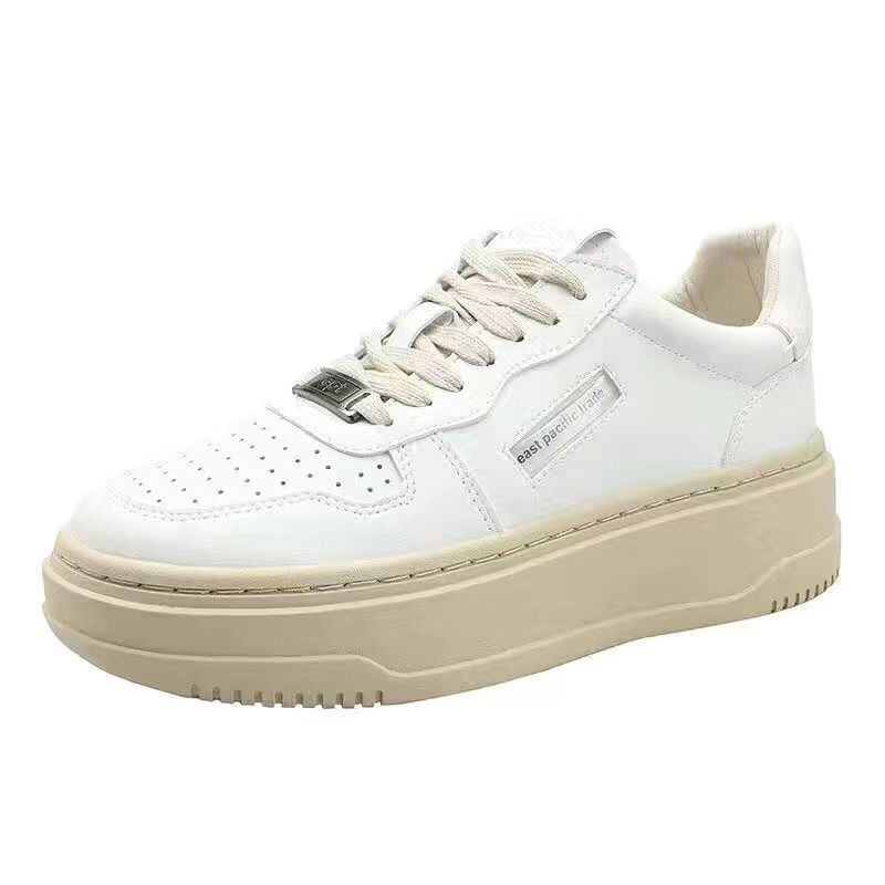 Cross-Border Ept White Sneakers with Thick Soles, Korean Style Casual Shoes, Popular on Korean Bloggers' Instagram, Classic New Models for Men and Women, Made of Cowhide Cross-Border Ept White Sneakers with Thick Soles, Korean Style Casual Shoes, Popular on Korean Bloggers' Instagram, Classic New Models for Men and Women, Made of Cowhide