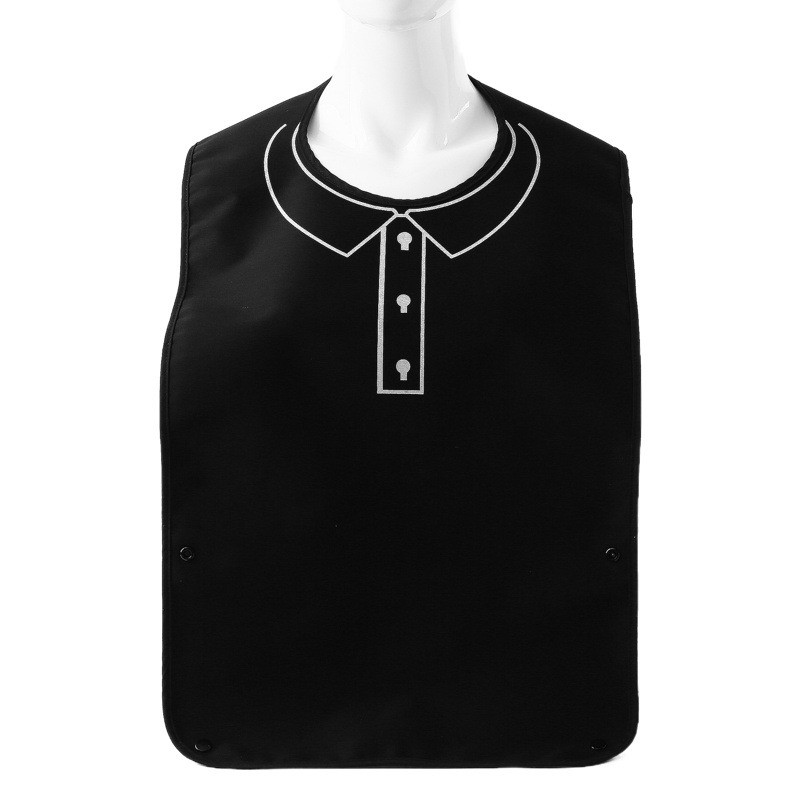 Babero tipo bufanda de doble cara, extra grande, impermeable, babero de comedor sin necesidad de lavado para personas mayores, babero de comedor al por mayor