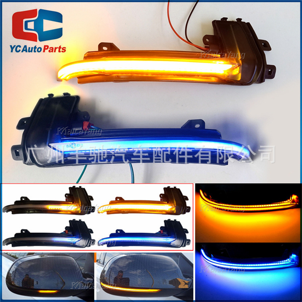 Adecuado para Audi A3 8P A4 A5 B8 B8.5 Q3 A6 C6 espejo retrovisor LED Luz de marcha luz de giro