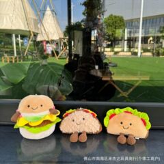 現物イギリスJC趣味ハンバーガータコピザ高カロリー食品シリーズ柔らかいおもちゃプレゼント