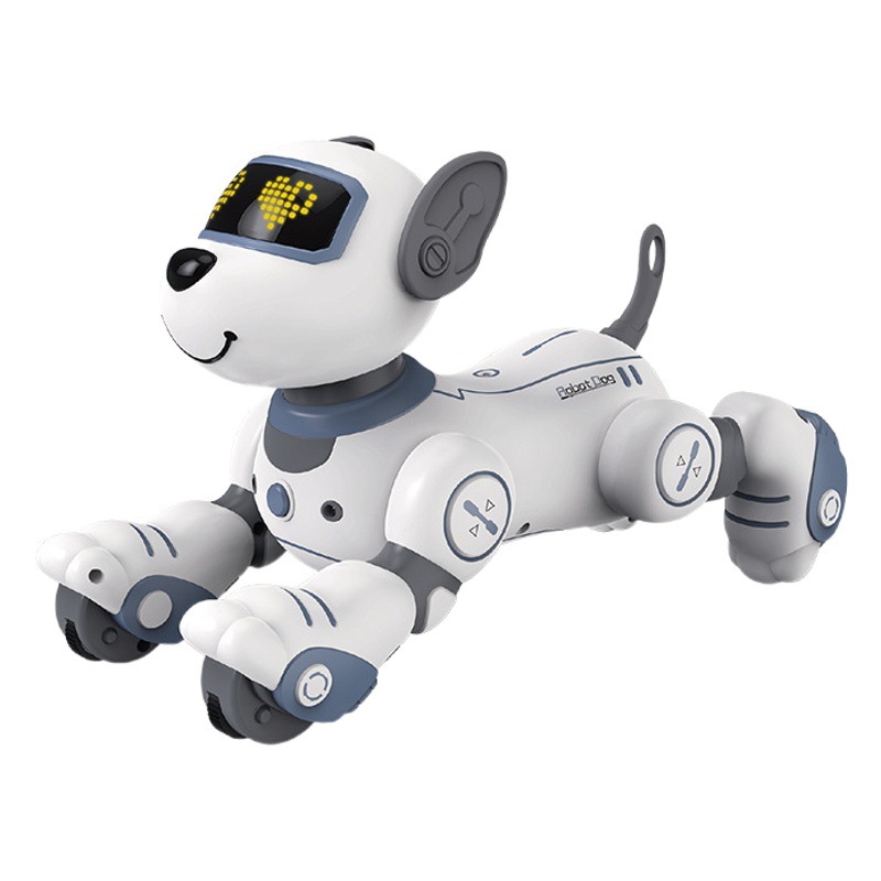 Perro de simulación de programación de control remoto puede realizar efectos especiales cantando y bailando carga dinámica robot inteligente juguetes de educación temprana para niños