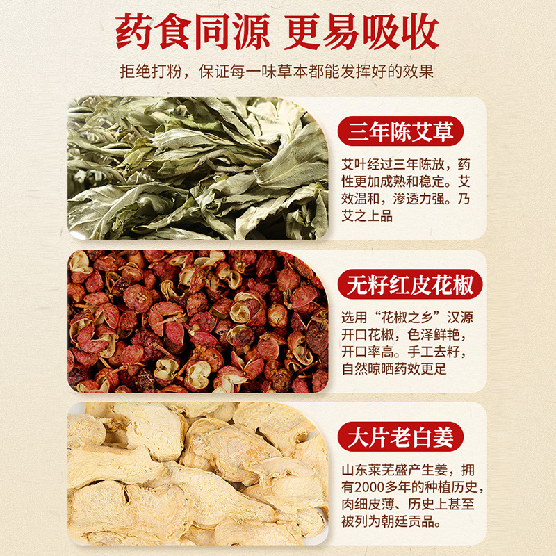 Mugwort Ginger Sichuan Pepper Foot Soak Pack 500g Herbal Foot Bath for Women specifications