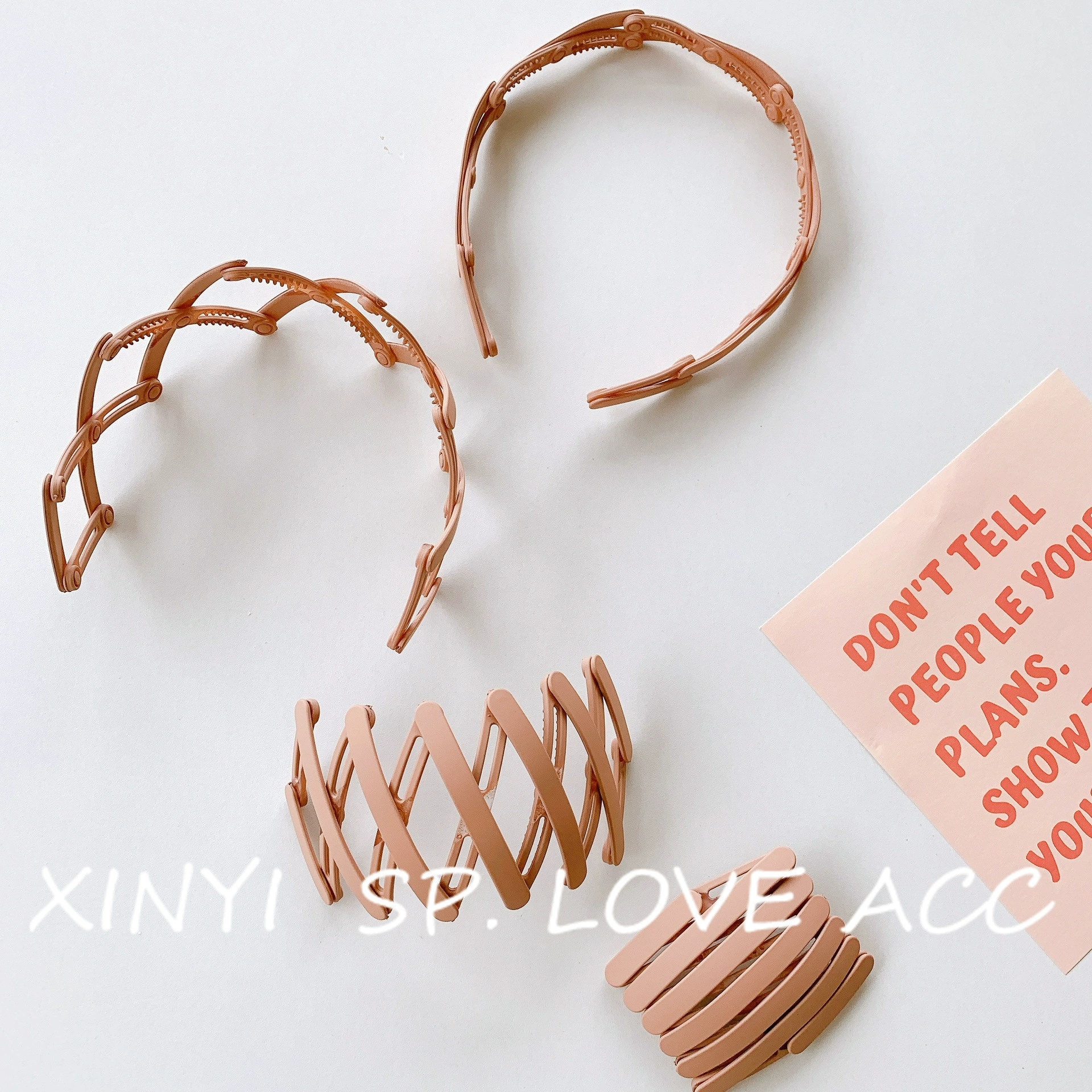 Telescopic headband, invisible folding scalloped non-slip hairpins to go out, new collection