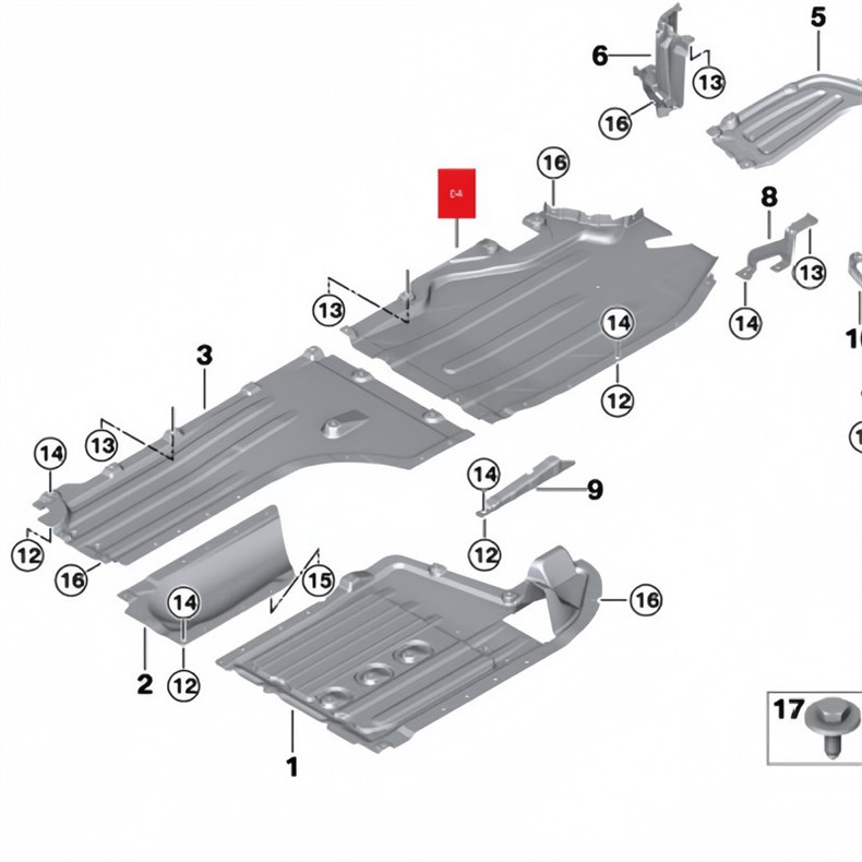 Suitable for Bmw X5 Gearbox, X6 Body, X7 Front Bumper, 30I Side Panel, 40 Lower Guard Plate, G05 Chassis, G06 Mudguard, G07
