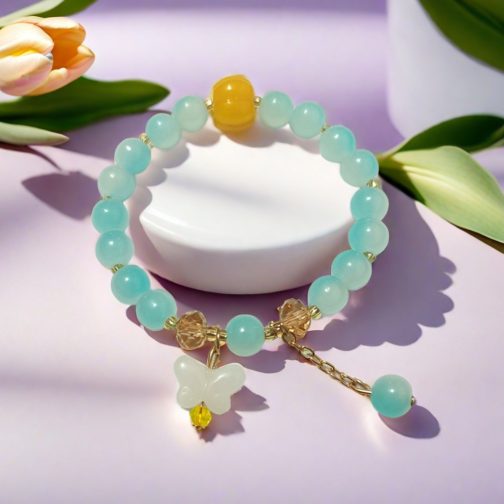 Pulsera de Lirio de los Valles Súper Hada, Promoción Especial 2025, para Mujer, Fresca y Única, Sensación de Alta Gama, Regalo de Pulsera con Cuentas para Mejor Amiga Estudiantil