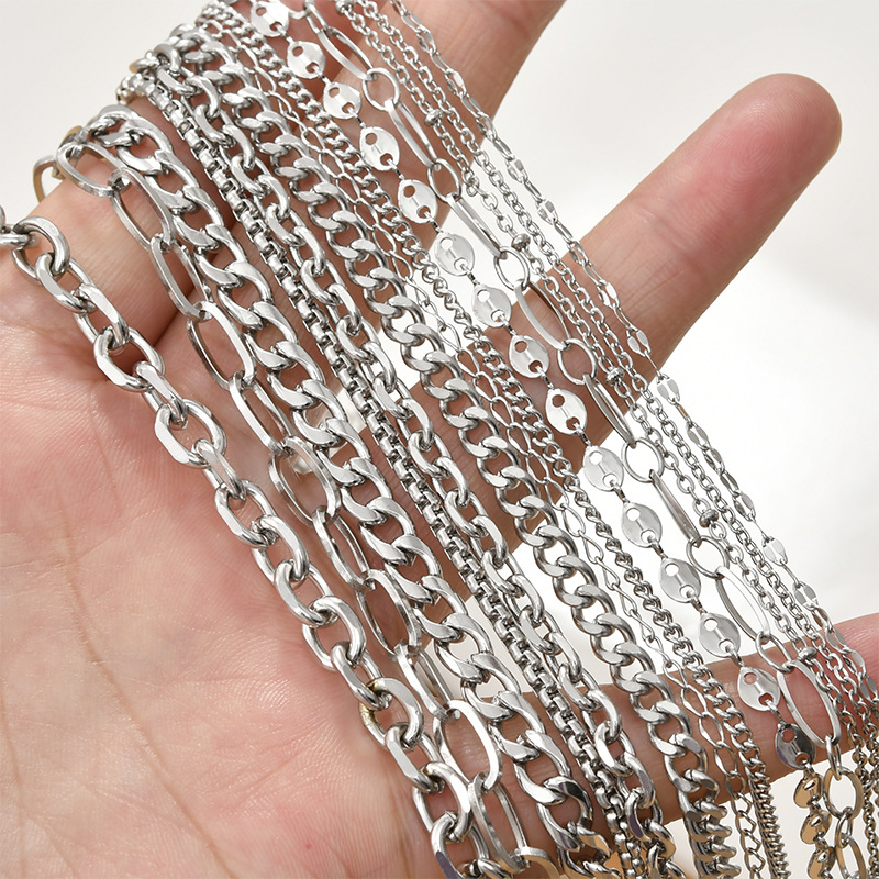 Long-Lasting Plated Gold Plating Process 304 Stainless Steel Cable Chain Snake Chain Bracelets Jewelry Accessories