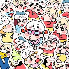 【新品】120张蜡笔小新吉伊卡哇贴纸创意可爱乌萨奇小八小新贴画