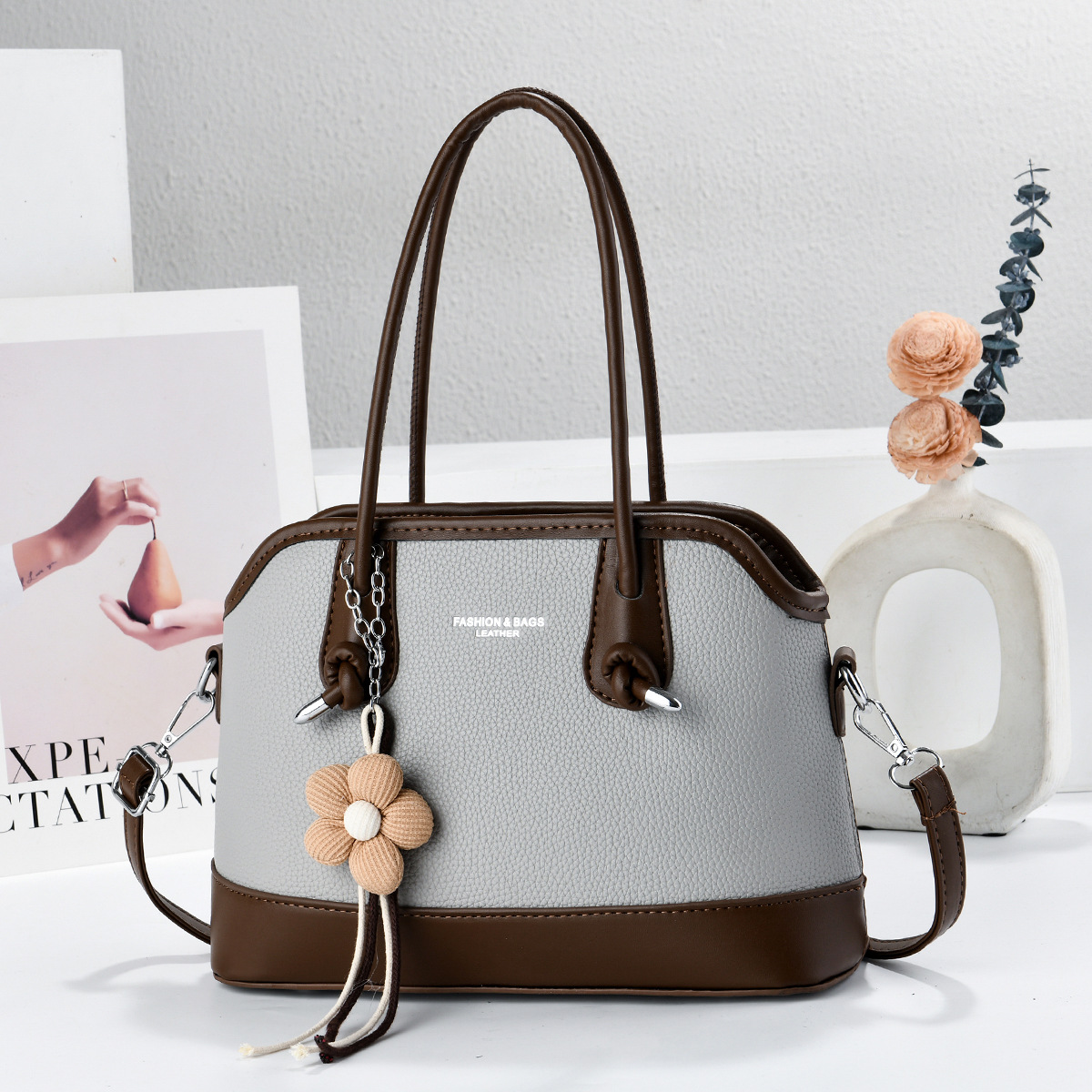 Colgante de muñecas de color, bolso de mano, bolso de hombro diario, bolso de moda, bolso de mano