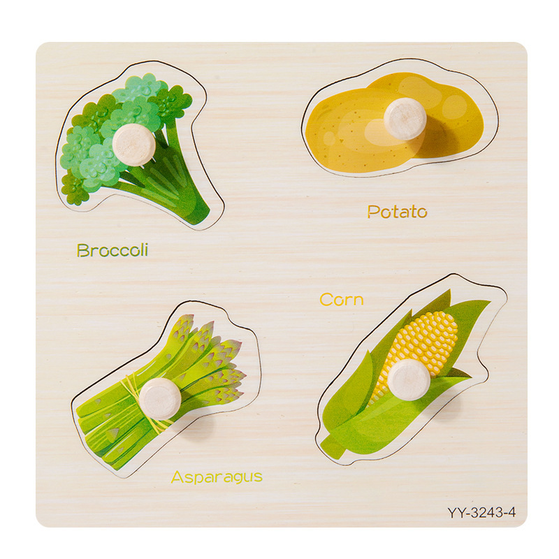 Bebé rompecabezas juego panel Montessori educación temprana mano tablero rompecabezas animal tráfico construcción bloques Niño 1-2 años viejo juguete