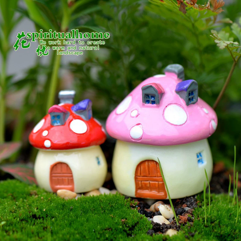 Moss Micro Landscape Creative Mushroom House Magic Forest DIY Decoration Hanging Accessories Photography Landscaping Small Ornaments