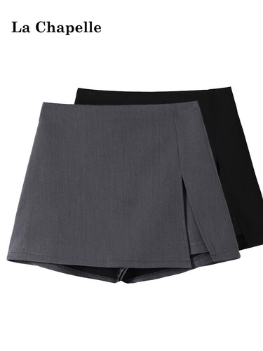 Split high waist skirt with a feeling of A-style women's side suit and short skirt, fashionable and slimming character design, hip, spring and summer new style