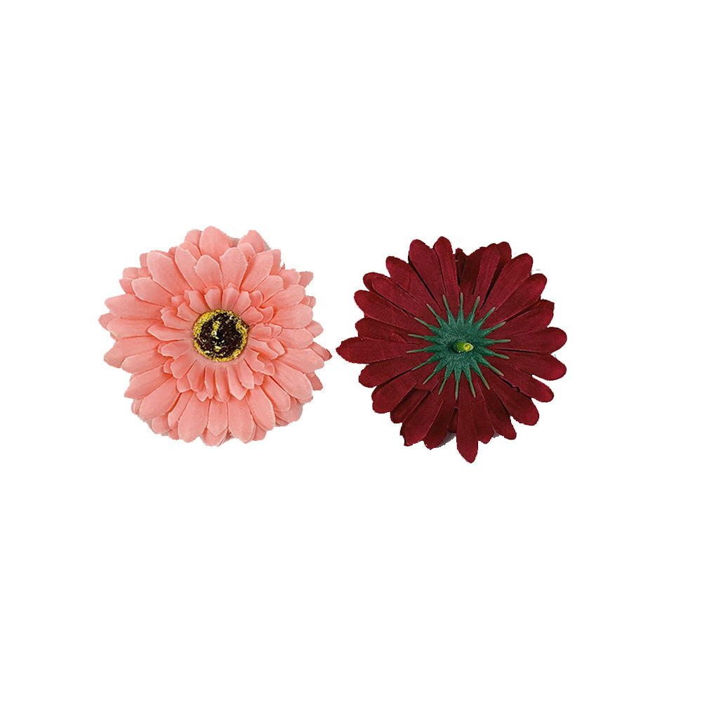 Simulación de flores de crisantemo gerbera Fulang cabeza de crisantemo flores falsas flores pared floral diseño de ropa DIY decoración de flores de seda