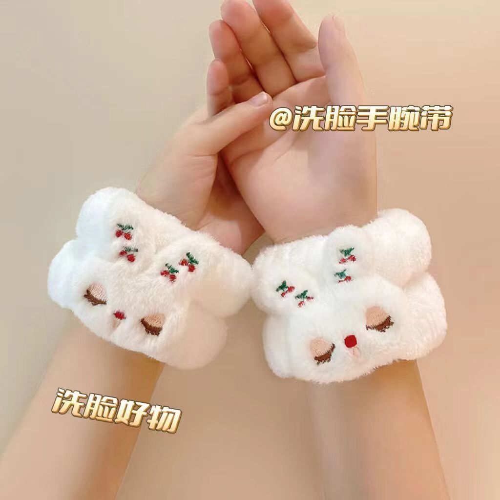 Estilo coreano estudiante lindo diadema tocado accesorios para el cabello pequeño animal Banda para el cabello de las mujeres lavado de cara simple máscara diadema