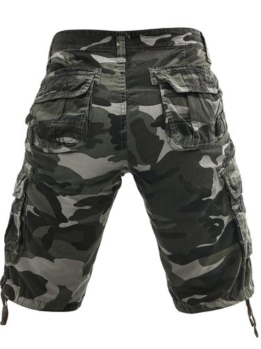 Large men's pure Cotton Washed Camouflage Print Outdoor