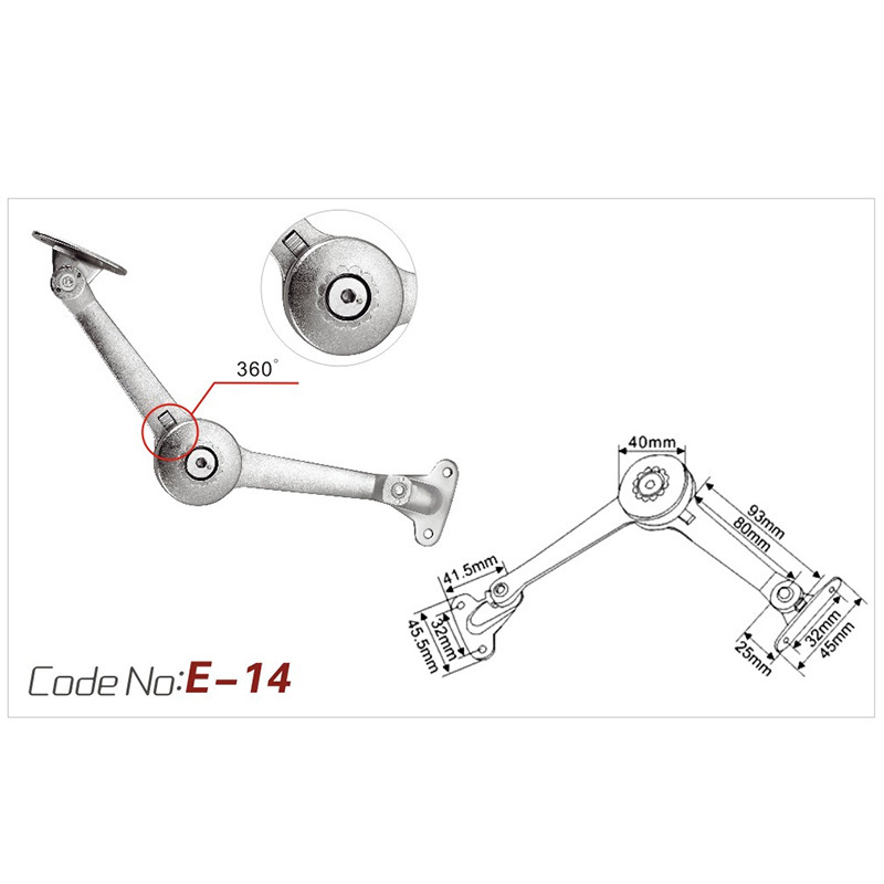 Parada a voluntad Varilla de soporte Puerta de gabinete engrosada Puerta abatibada Armario Maquinaria Aleación de zinc Parada a voluntad Varilla de soporte Parada a voluntad