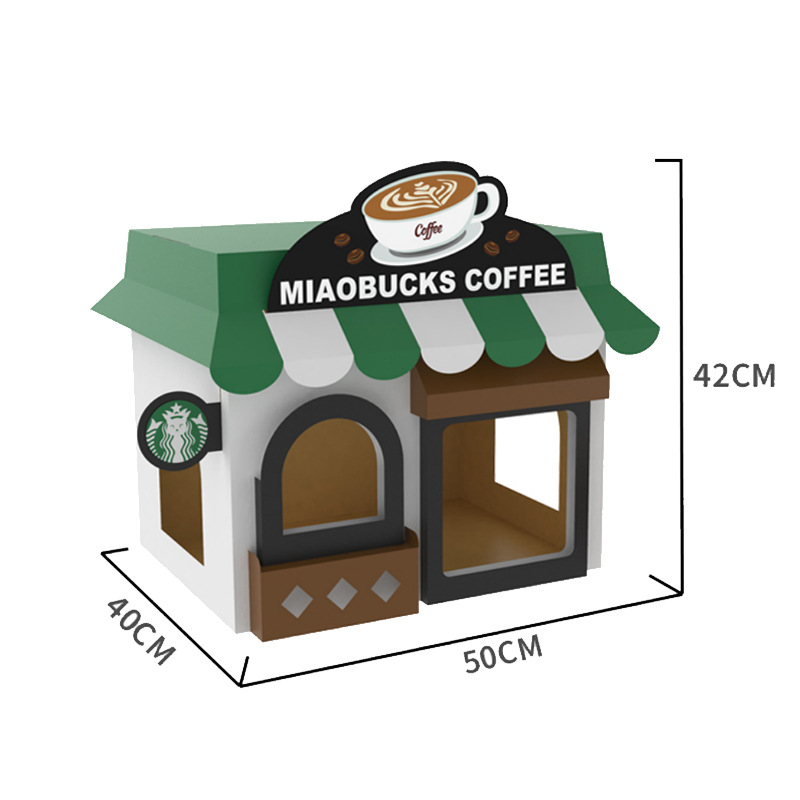 고양이 스크래치 보드가없는 카페 고양이 집