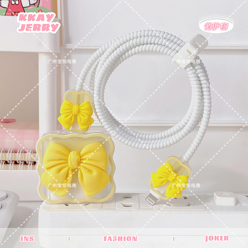 Apple 14 cable de datos cubierta protectora adecuada para el teléfono móvil 13 cargador cabeza 20W carga rápida Shell iphone12promax