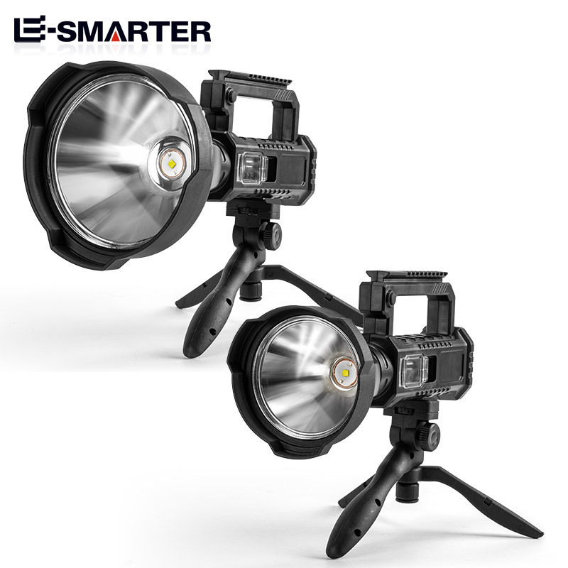 Transfronterizo nuevo multifunción recargable P50 reflector linterna de luz fuerte al aire libre de alta potencia USB Lámpara de soporte de mano