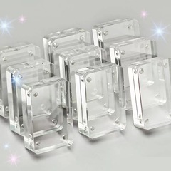 カカレンガの赤い本と同じマグネットアクリルの小さい氷のマージャンのミニ透明なdiyカードの手帳