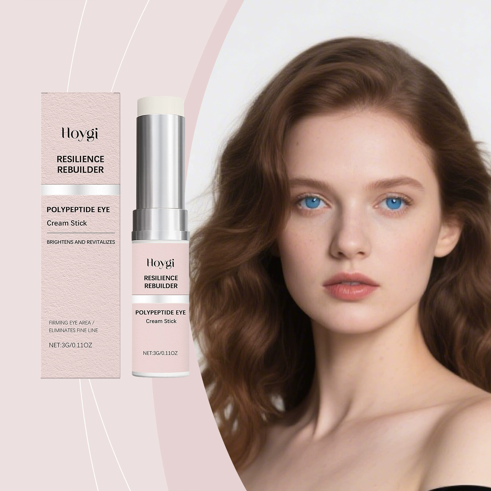 Крем-стик для глаз HOYGI ухаживает за нежной кожей вокруг глаз, увлажняет, питает, смазывает и упругость крем для глаз.