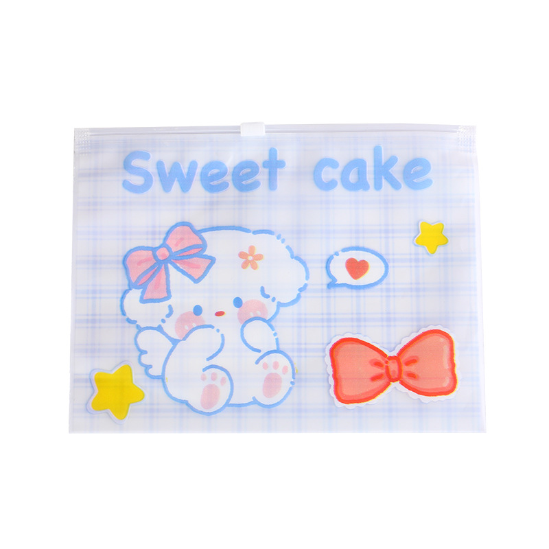 En stock PE dibujos animados EVA helado bolsa de cremallera guantes bolsa de embalaje medias de seda bolsa ziplock ropa interior bolsa de embalaje bolsa de calcetines