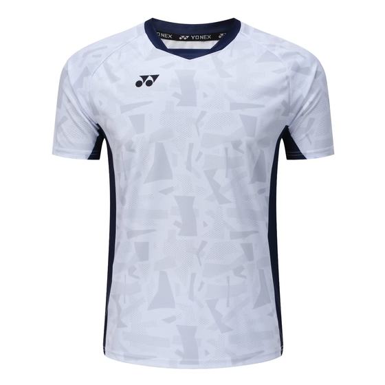 2025 New South Korea Badminton Suit Men's and Women's Couples Top Tennis Suit Student Short-sleeved Quick-drying Breathable Printing