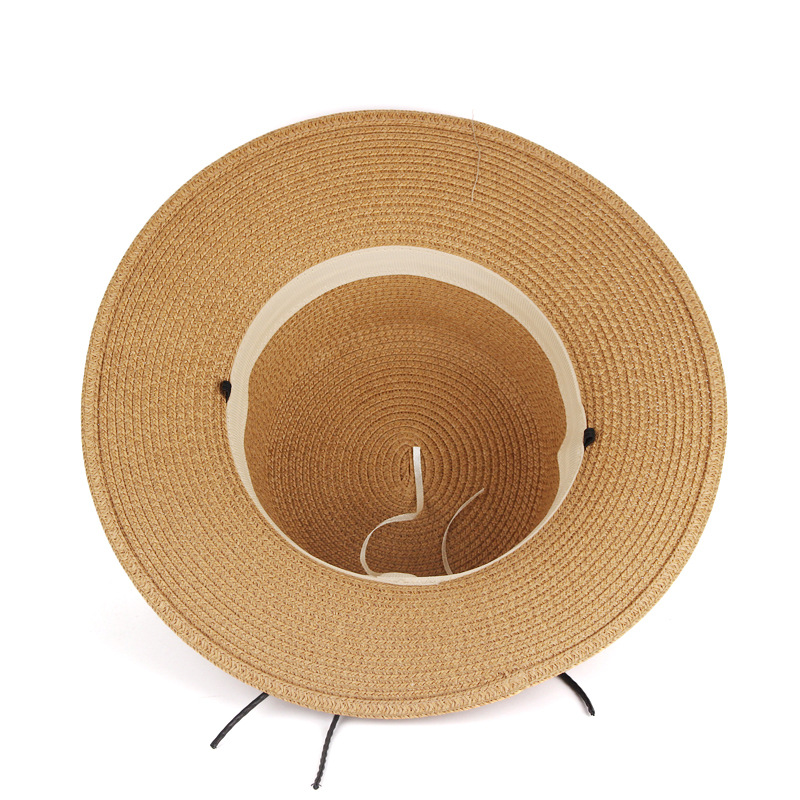 Comercio exterior transfronterizo exclusivo bordado sombrero plano de verano sombrero para el sol hombres y mujeres sombrero de cúpula al por mayor