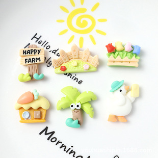 Resin Accessories Little Duck Happy Farm Slippers Decorative Water Cup Hair Accessories DIY Accessories Cartoon Patch Mobile Phone Case