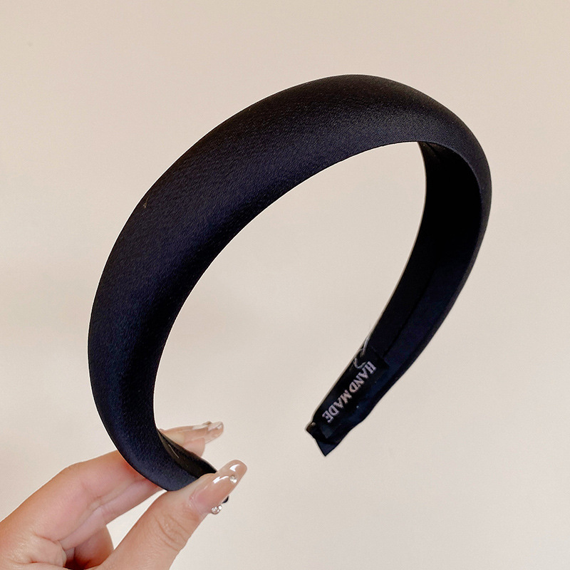 Diadema superior de cráneo alto para mujer que sale diadema de temperamento de todo fósforo paquete de cabello de Merad lavado de cara de sentido avanzado horquilla de cabello prensado tocado