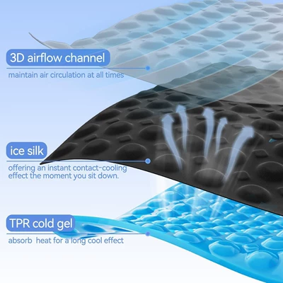 Cool pad Seat Cushion Solid Gel Summer