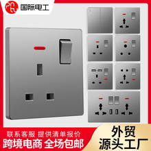 Ӣ���_�P�����۰�Ӣʽ����һ�_13A�����๦�����USB�����_�P���