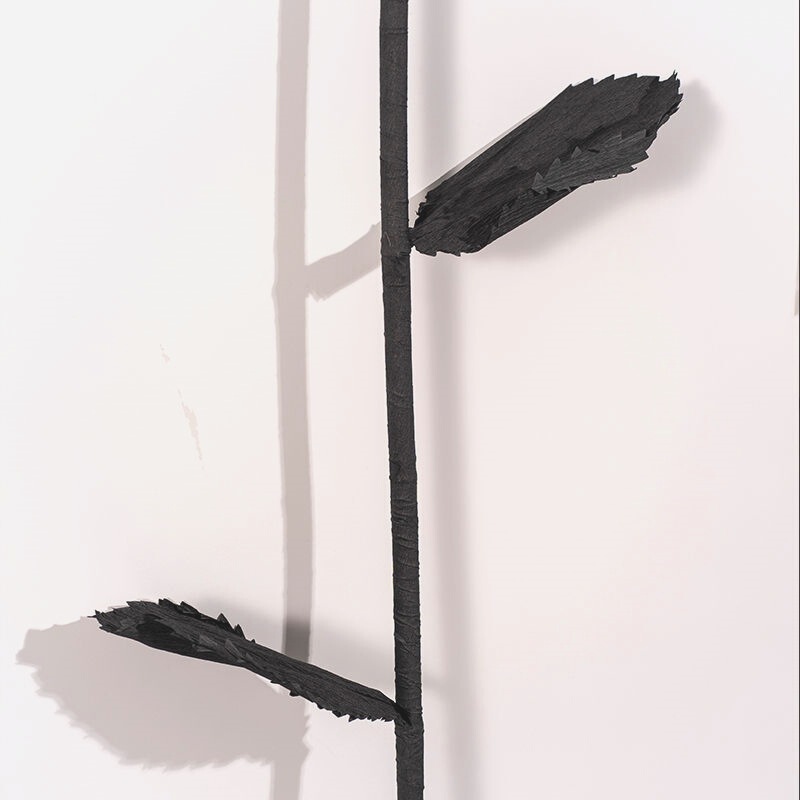 黑色玫瑰巨型婚庆美陈背景婚礼布置现场立体路引纸艺花巨型纸花|undefined
