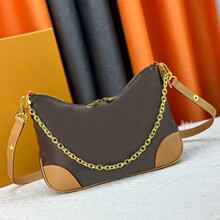 真皮老花女包2026新款中古carryall包allin bb牛角包法棍包水桶包