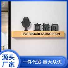 公司总经理室网红直播间门牌贴办公室企业部门科室工作室运营客服