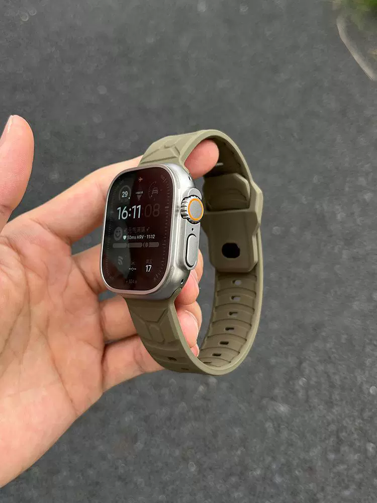 Подходит для ремешка iWatch8 S9 Apple Watch Applewatch9 поколения SE7632SE силиконовый механизм 45 мм